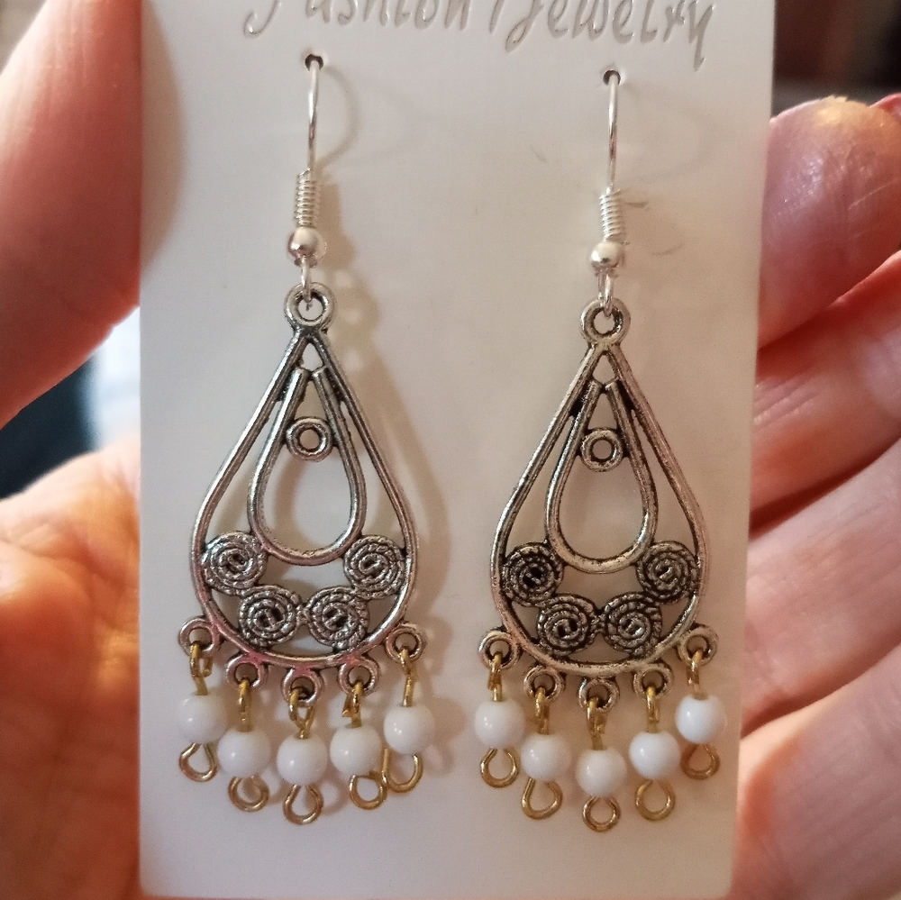 silver tone,  gold tone earrings